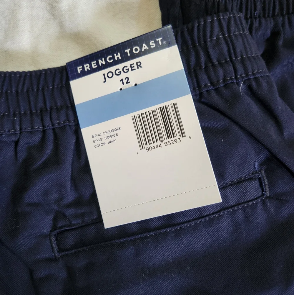 French Toast Boys Pull-On Joggers NWT Navy | School Uniform Size 12